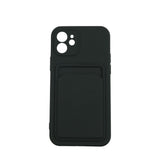 Husa protectie Flippy cu suport card compatibila cu Apple iPhone 12 Negru - vivimall.ro