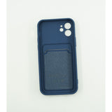 Husa protectie Flippy cu suport card compatibila cu Apple iPhone 13 Pro Albastru Inchis - vivimall.ro