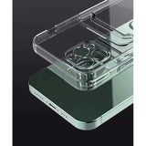 Husa protectie Flippy cu suport card compatibila cu Apple iPhone XS Max Transparent - vivimall.ro