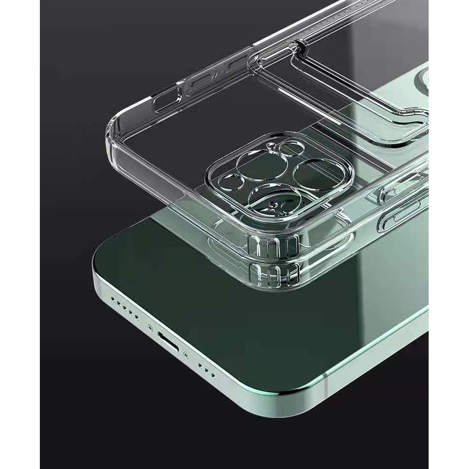 Husa protectie Flippy cu suport card compatibila cu Samsung A22 4G Transparent - vivimall.ro