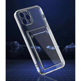 Husa protectie Flippy cu suport card compatibila cu Samsung S20 FE Transparent - vivimall.ro