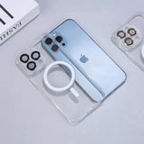 Husa protectie Flippy pentru Apple iPhone  11, MagSafe Silicone, Protectie si folie camera inclusa, protectie camera, Transparent - vivimall.ro