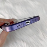 Husa protectie MagSafe TPU, Flippy, pentru iPhone 13 Pro, cu decupaj logo, cu Folie Sticla Camera, Mov - vivimall.ro