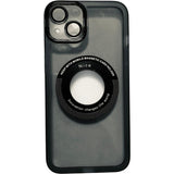 Husa protectie Flippy pentru Apple iPhone 14 decupaj logo, magnetica, Protectie Camera, Negru - vivimall.ro