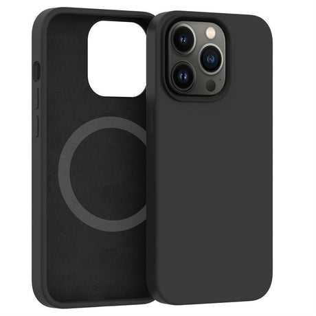 Husa protectie Flippy pentru iPhone 12/12 Pro Mag Safe, 2 in 1 incarcare si magnet, Soft silicone, Negru - vivimall.ro
