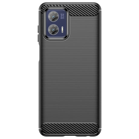Husa de Protectie pentru Motorola Moto G13 / G23, Vivimall, Protectie 360, din TPU cu element de Carbon, Anti Alunecare, 1.8 mm, Negru - vivimall.ro