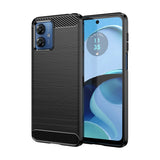 Husa de Protectie pentru Motorola Moto G14, Vivimall, Protectie 360, din TPU cu element de Carbon, Anti Alunecare, 1.8 mm, Negru - vivimall.ro