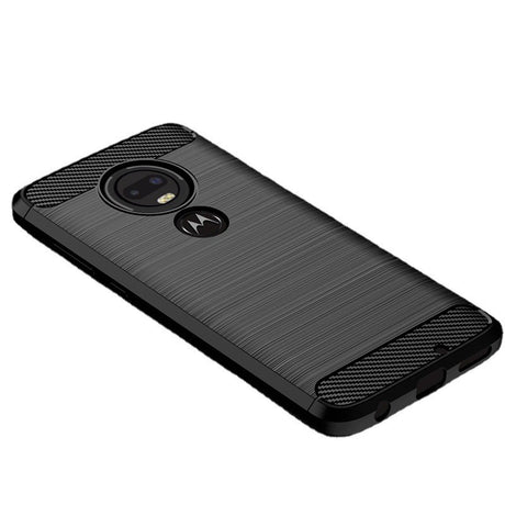 Husa de Protectie pentru Motorola Moto G22, Vivimall, Protectie 360, din TPU cu element de Carbon, Anti Alunecare, 1.8 mm, Negru - vivimall.ro