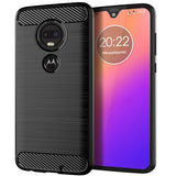 Husa de Protectie pentru Motorola Moto G22, Vivimall, Protectie 360, din TPU cu element de Carbon, Anti Alunecare, 1.8 mm, Negru - vivimall.ro