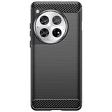 Husa de Protectie pentru OnePlus 12, Vivimall, Protectie 360, din TPU cu element de Carbon, Anti Alunecare, 1.8 mm, Negru - vivimall.ro