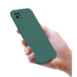 Husa protectie Flippy pentru Samsung A22 5G Liquid Silicone Verde - vivimall.ro