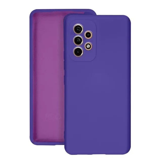 Husa protectie Flippy pentru Samsung A53 5G Liquid Silicone Mov - vivimall.ro