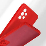 Husa protectie Flippy pentru Samsung A53 5G Liquid Silicone Rosu - vivimall.ro