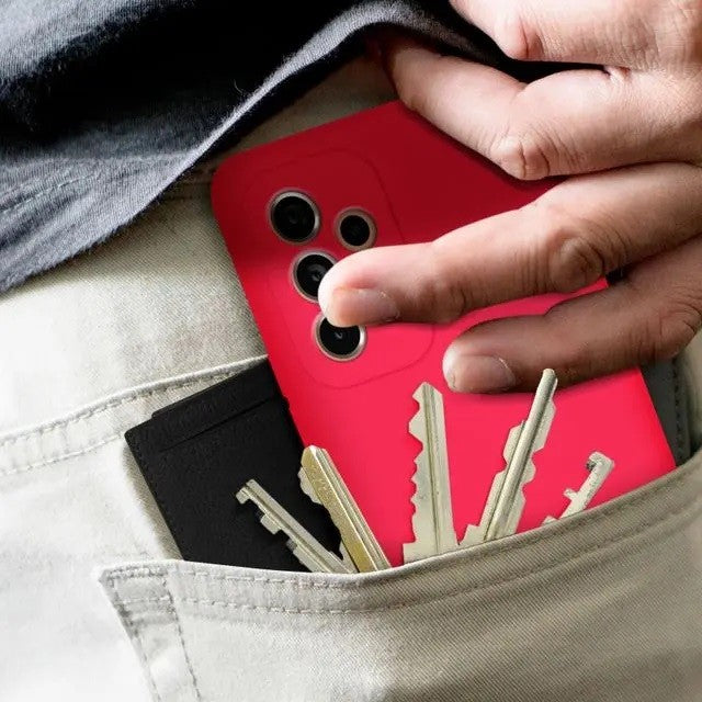 Husa protectie Flippy pentru Samsung A53 5G Liquid Silicone Roz Fuchsia/Roz - vivimall.ro