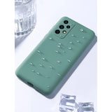 Husa protectie Flippy pentru Samsung A53 5G Liquid Silicone Verde - vivimall.ro