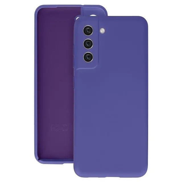 Husa protectie Flippy pentru Samsung S21 FE Liquid Silicone Mov - vivimall.ro