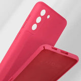 Husa protectie Flippy pentru Samsung S21 FE Liquid Silicone Fuchsia/Roz - vivimall.ro