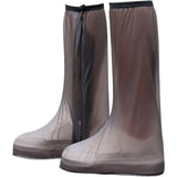 Protectie Incaltaminte pentru Ploaie si Noroi, Flippy, Impermeabila, Talpa Antiderapanta, cu Fermoar si Capsa, Inaltime 40 cm, Marime XXL 42-43, Maro - vivimall.ro