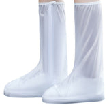 Protectie Incaltaminte pentru Ploaie si Noroi, Flippy, Impermeabila, Talpa Antiderapanta, cu Fermoar si Capsa, Inaltime 40 cm, Marime M 36-37, Alb - vivimall.ro