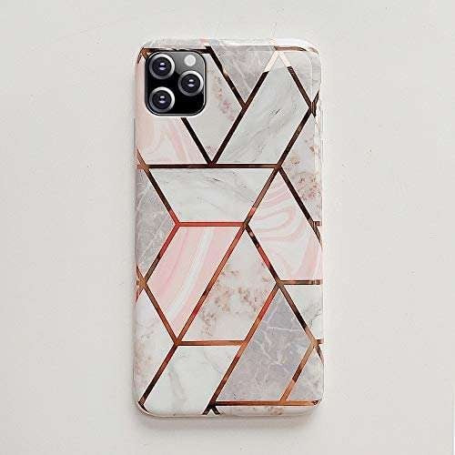 Husa protectie pentru Samsung A71 Soft IMD TPU Marble Geometric Alb - vivimall.ro
