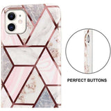 Husa protectie pentru Samsung S10E Soft IMD TPU Marble Geometric Alb - vivimall.ro