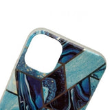 Husa protectie pentru Samsung S20 Ultra Soft IMD TPU Marble Geometric Albastru - vivimall.ro