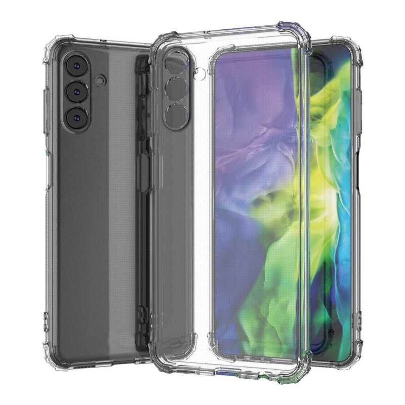 Husă Samsung Galaxy S24 Plus TPU transparent antisoc 1.5 mm, vedere frontală, model Vivimall