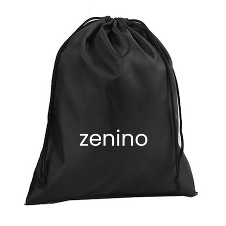 Husa Sac pentru Pantofi, Vivimall, Husa din Poliester pentru Haine Incaltaminte, Lucruri in Calatorie, inchidere cu Snur, 30 x 20 cm 80 g Negru - vivimall.ro