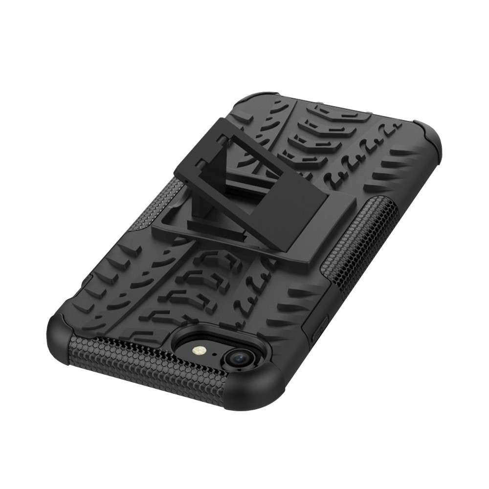 Husa protectie Flippy pentru Samsung A71 Defender Model 3 cu Suport, Negru - vivimall.ro