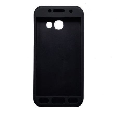 Husa Samsung Galaxy A5 2017 Full Cover 360 Negru + Folie de protectie - vivimall.ro