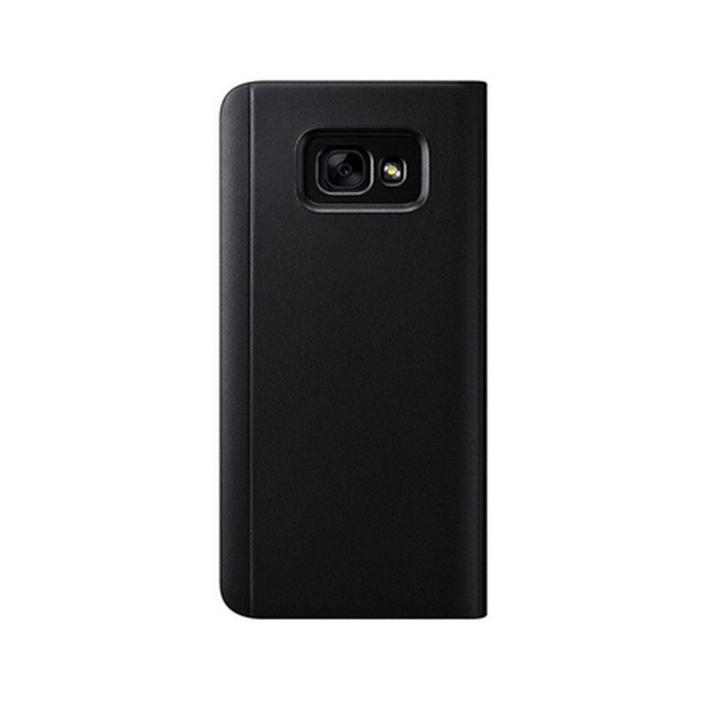 Husa Samsung Galaxy A6 2018 Flip Cover Oglinda Negru - vivimall.ro