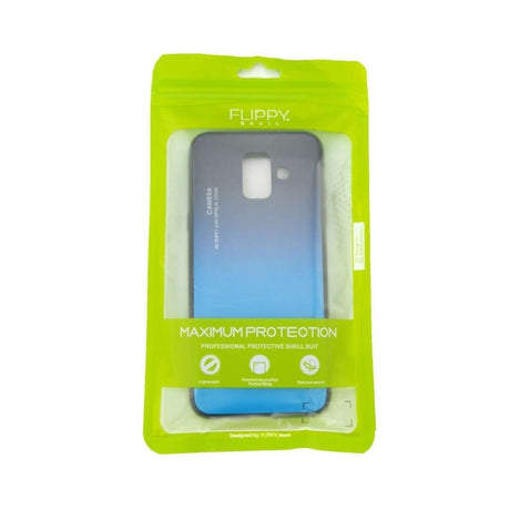 Husa Samsung Galaxy A6 2018 Hybrid Back Degrade, Albastru - vivimall.ro