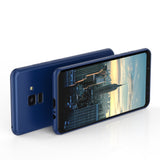 Husa Samsung Galaxy A8 2018 Luxury Case Albastru - vivimall.ro