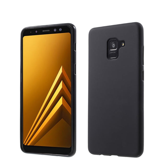Husa Samsung Galaxy A8 2018 Matte Tpu Negru Mat - vivimall.ro