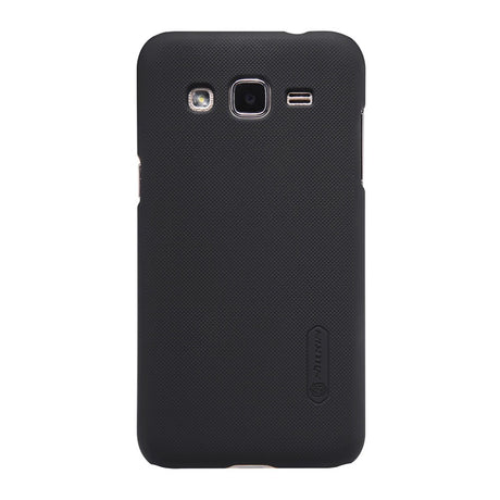 Husa Samsung Galaxy J2 2015 Nillkin Frosted Shield Negru + Folie de protectie - vivimall.ro