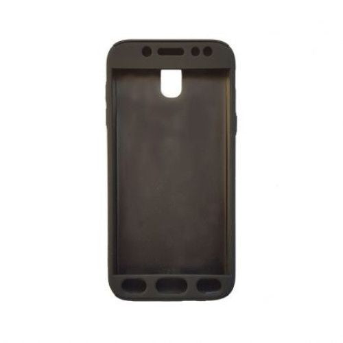 Husa Samsung Galaxy J3 2017 Full Cover 360 Negru + Folie de protectie - vivimall.ro