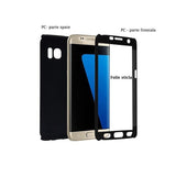 Husa Samsung Galaxy J5 2017 Full Cover 360 Negru + Folie de protectie - vivimall.ro