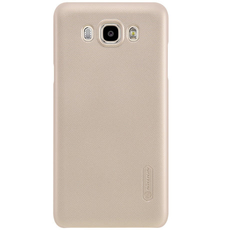Husa Samsung Galaxy J7 2016 Nillkin Frosted Shield Auriu + Folie de protectie - vivimall.ro