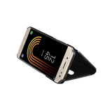 Husa Samsung Galaxy J7 2017 Flip Cover Oglinda Negru - vivimall.ro