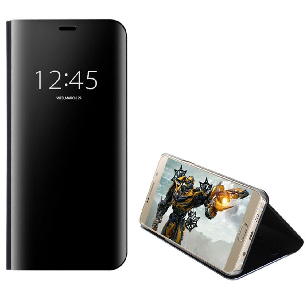 Husa Samsung Galaxy Note 8 Flip Cover Oglinda Negru - vivimall.ro