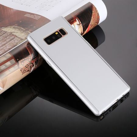 Husa Samsung Galaxy Note 8 Full Cover 360 Argintiu + Folie de protectie - vivimall.ro