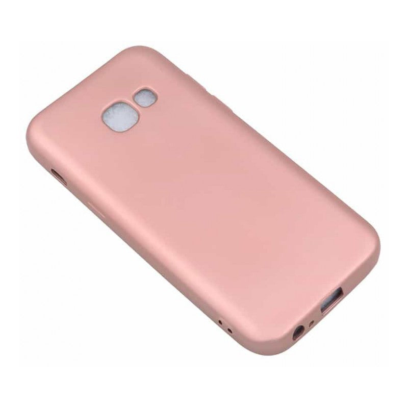 Husa Samsung Galaxy S7 Edge Full Silicone 360 Roz Auriu - vivimall.ro