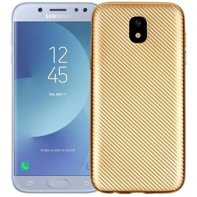 Husa Samsung Galaxy S7 Edge i-Zore Carbon Fiber Auriu - vivimall.ro