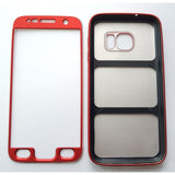 Husa Samsung Galaxy S7 Full Silicone 360 Rosu - vivimall.ro