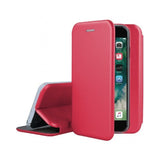 Husa de protectie Flippy compatibila cu Samsung Galaxy S7 Magnet Book Case Rosu - vivimall.ro
