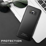 Husa Samsung Galaxy S8 IPAKY Carbon Fiber Negru - vivimall.ro