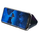 Husa Samsung Galaxy S9 Flip Cover Oglinda Albastru - vivimall.ro