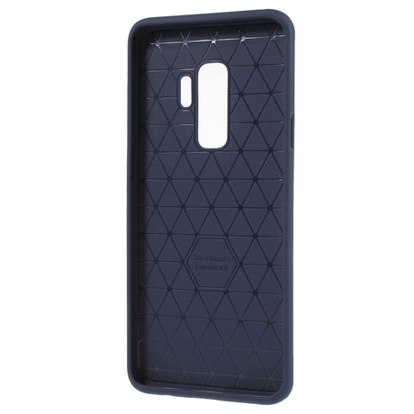 Husa Samsung Galaxy S9 Ipaky Elegant Grid Design TPU Hybrid Albastru - vivimall.ro