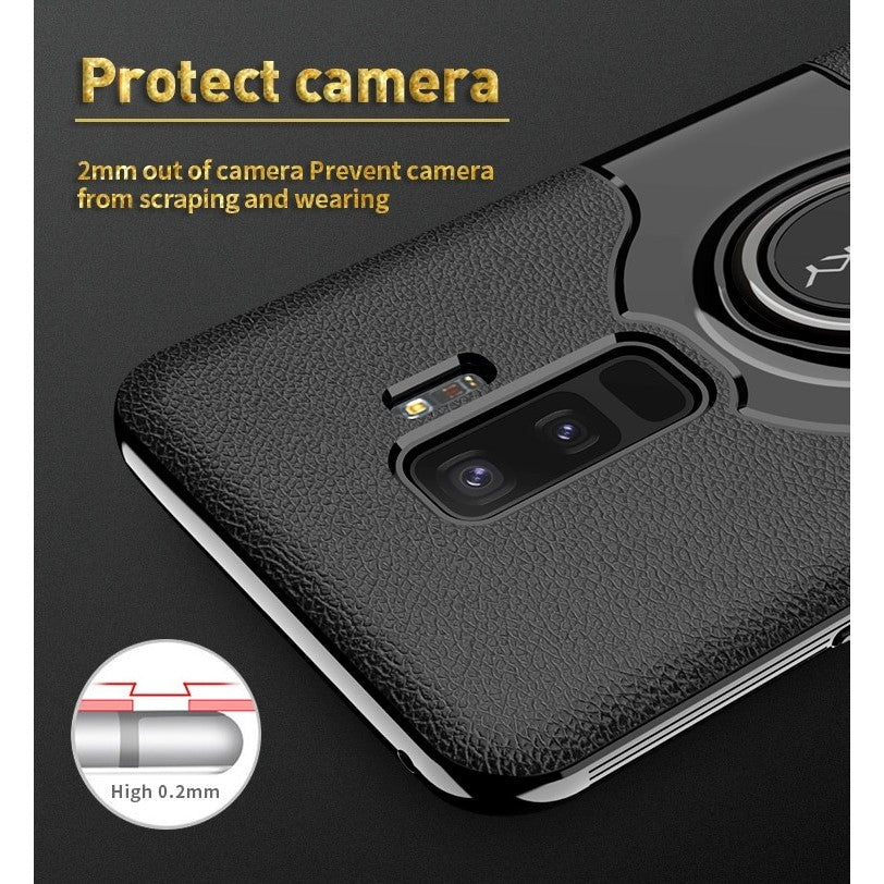 Husa Samsung Galaxy S9 Ipaky Ring Negru - vivimall.ro