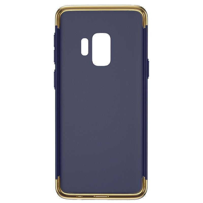Husa Samsung Galaxy S9 Luxury Plating 3 in 1 Albastru - vivimall.ro